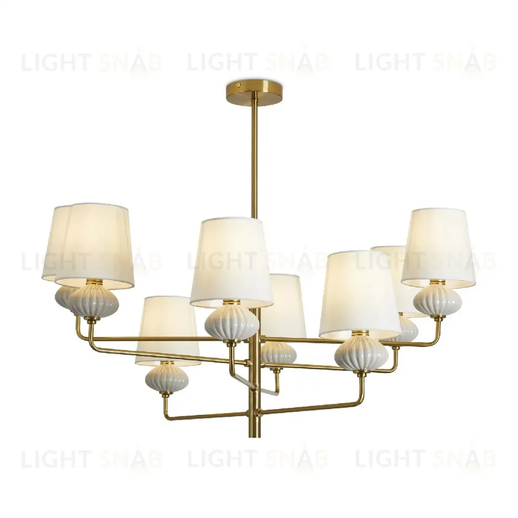 Люстра на штанге Freya Ceramics FR2029PL-08BS FR2029PL-08BS