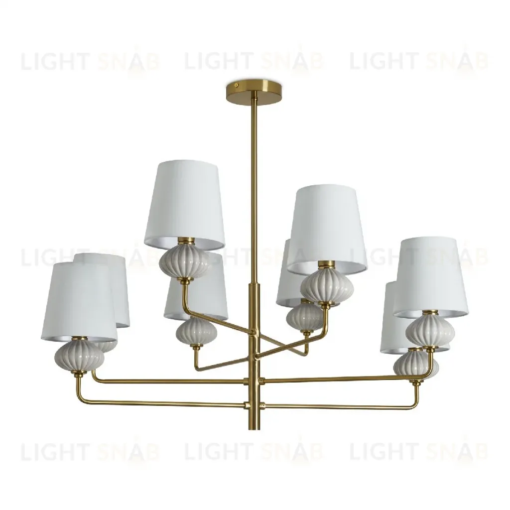 Люстра на штанге Freya Ceramics FR2029PL-08BS FR2029PL-08BS