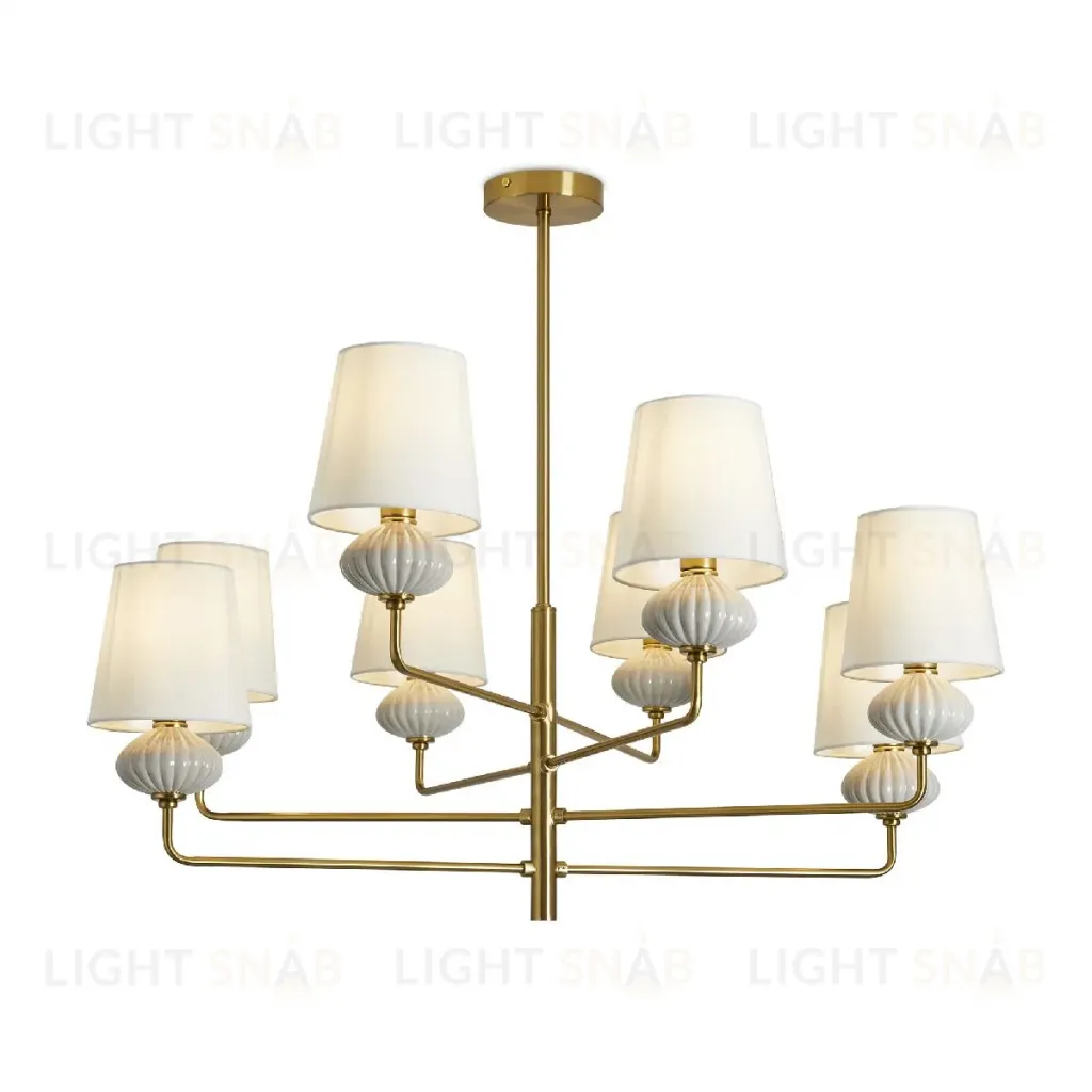 Люстра на штанге Freya Ceramics FR2029PL-08BS FR2029PL-08BS