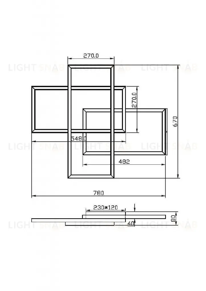 Потолочная люстра Maytoni Rida MOD015CL-L80WK MOD015CL-L80WK
