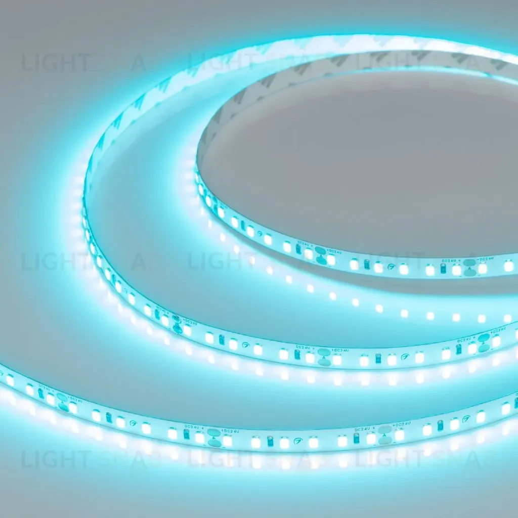 Светодиодная лента Arlight RT-A120-8mm 24V Mint Blue (9.6 W/m, IP20, 5m) 043382(1) 043382(1)