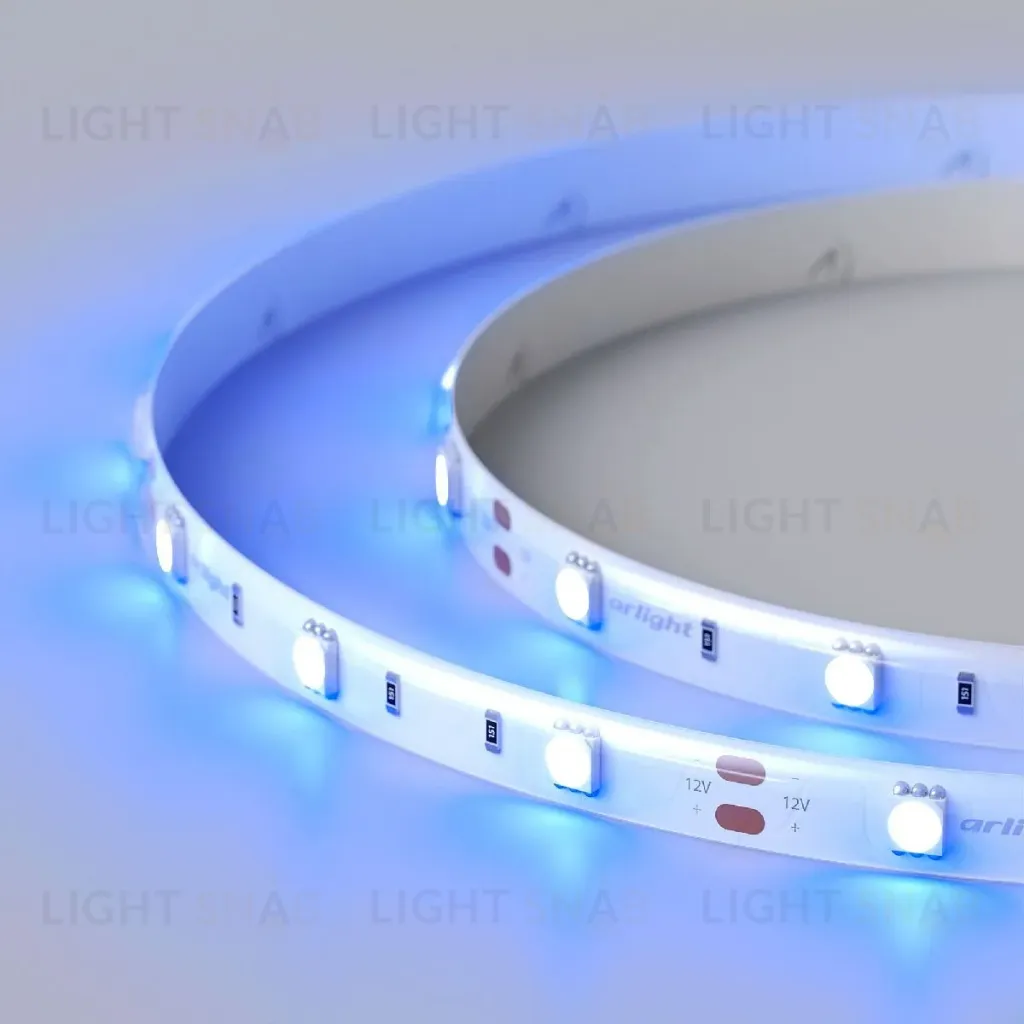 Светодиодная лента герметичная Arlight RTW-SE-B30-10mm 12V Blue (7.2 W/m, IP65, 5060, 5m) (Arlight, 7.2 Вт/м, IP65) 015135(2) 015135(2)