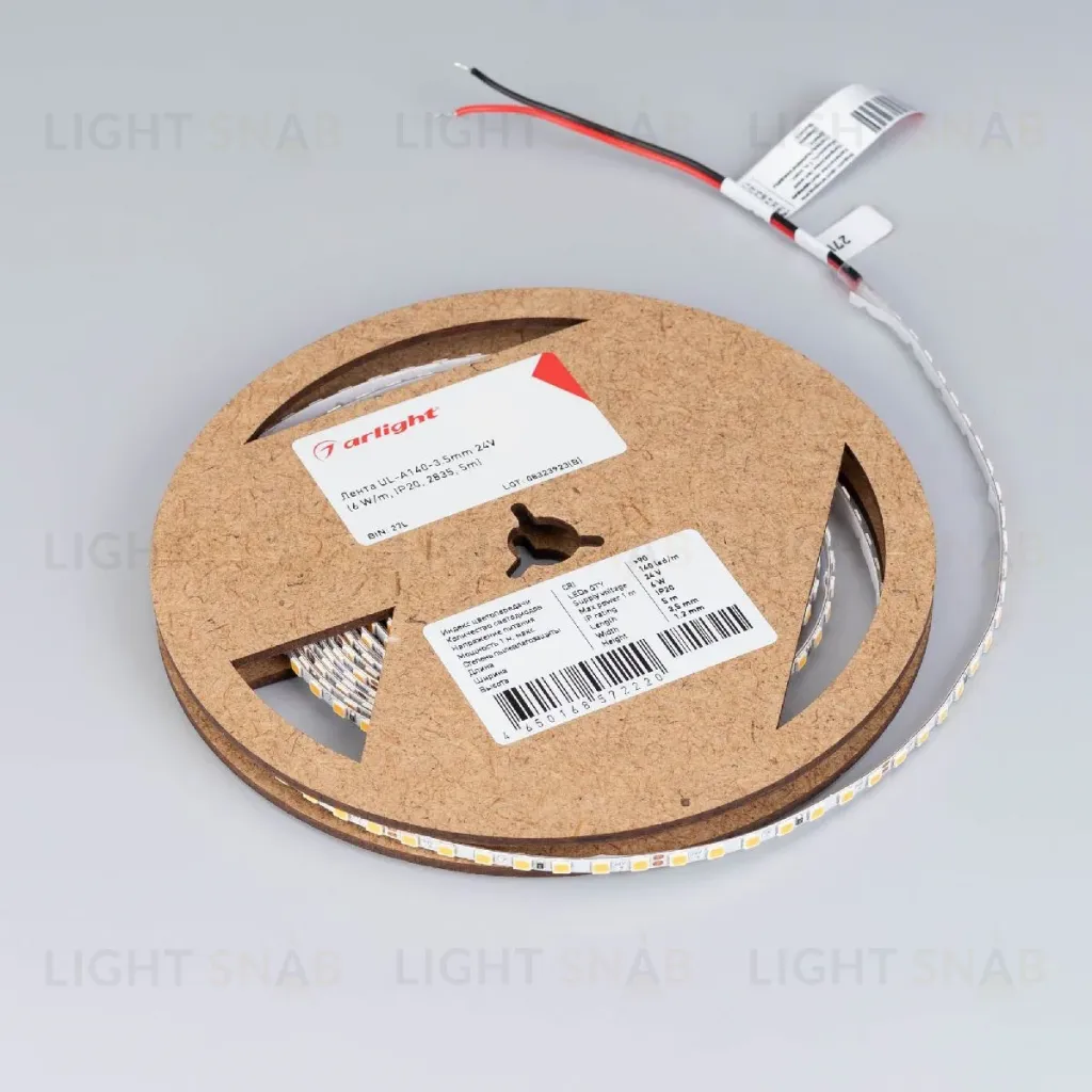 Светодиодная лента Arlight UL-A140-3.5mm 24V Day4000 (6 W/m, IP20, 2835, 5m) 045968 045968