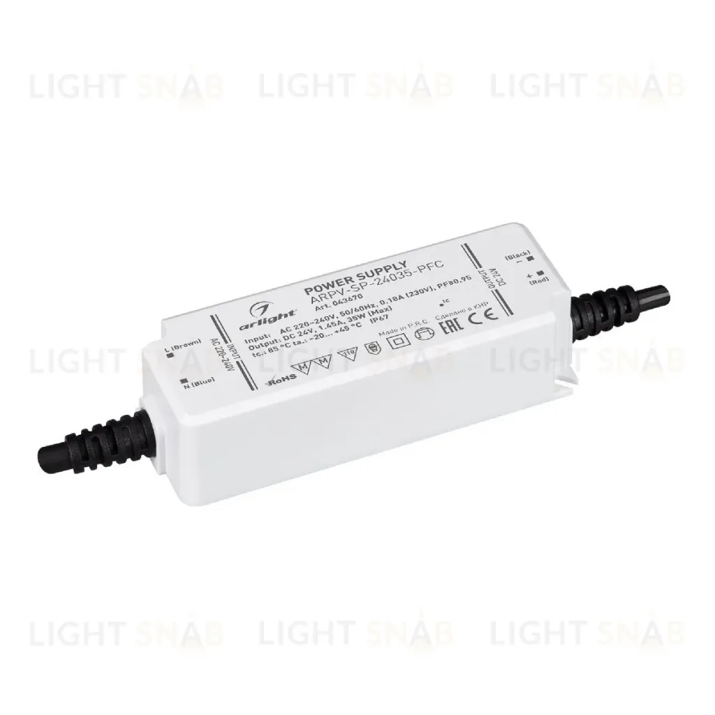Блок питания Arlight ARPV-SP-24035-PFC (24V, 1.45A, 35W) 043670 043670