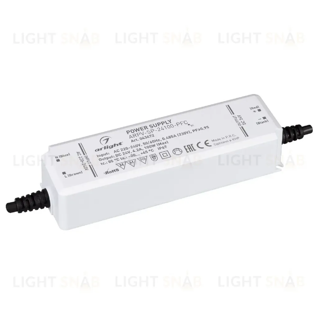 Блок питания Arlight ARPV-SP-24100-PFC (24V, 4.2A, 100W) 043672 043672