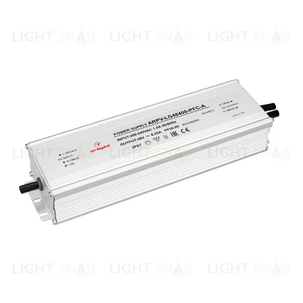 Блок питания Arlight ARPV-LG48400-PFC-A (48V, 8.3A, 400W) 045484 045484
