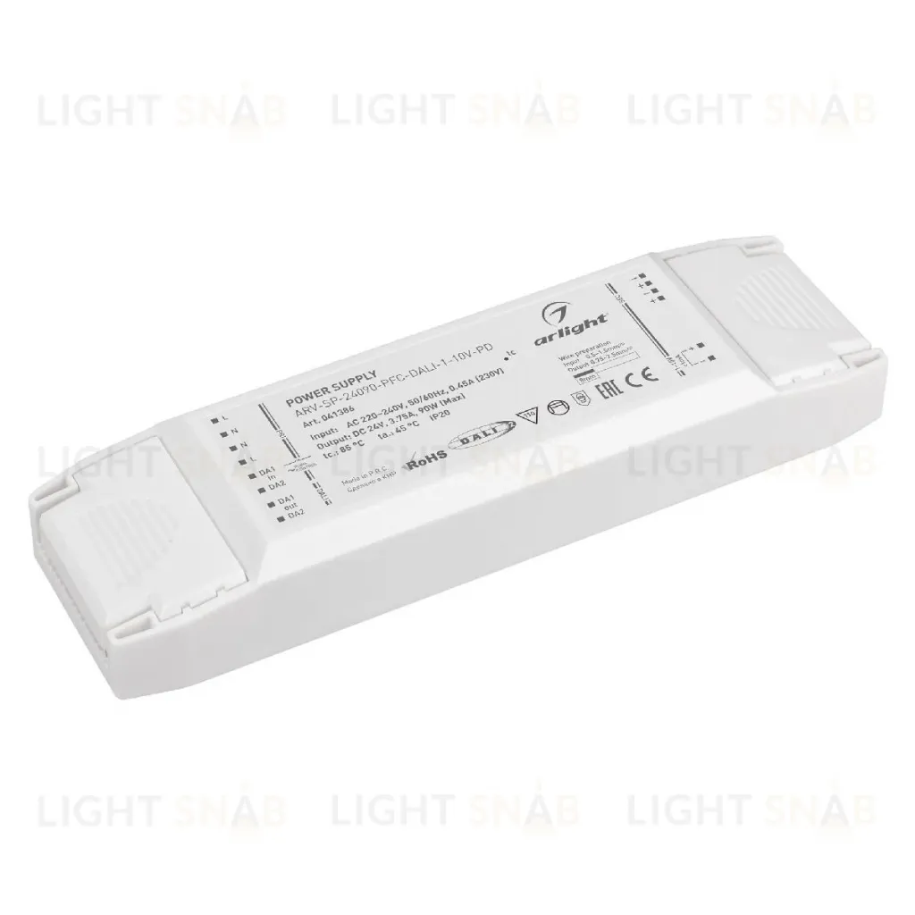 Блок питания Arlight ARV-SP-24090-PFC-DALI-1-10V-PD (24V, 3.75A, 90W) 041386 041386