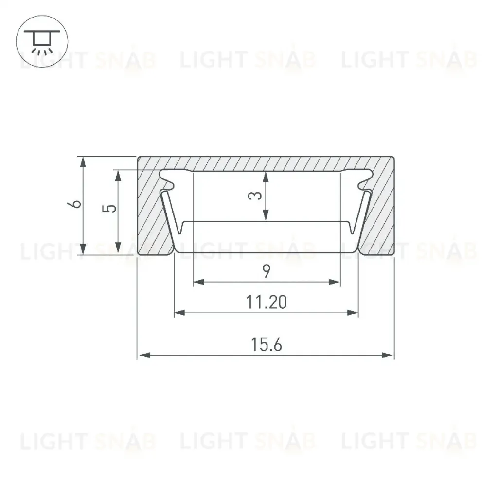 Профиль Arlight MIC-M-2000 ANOD 044541 044541