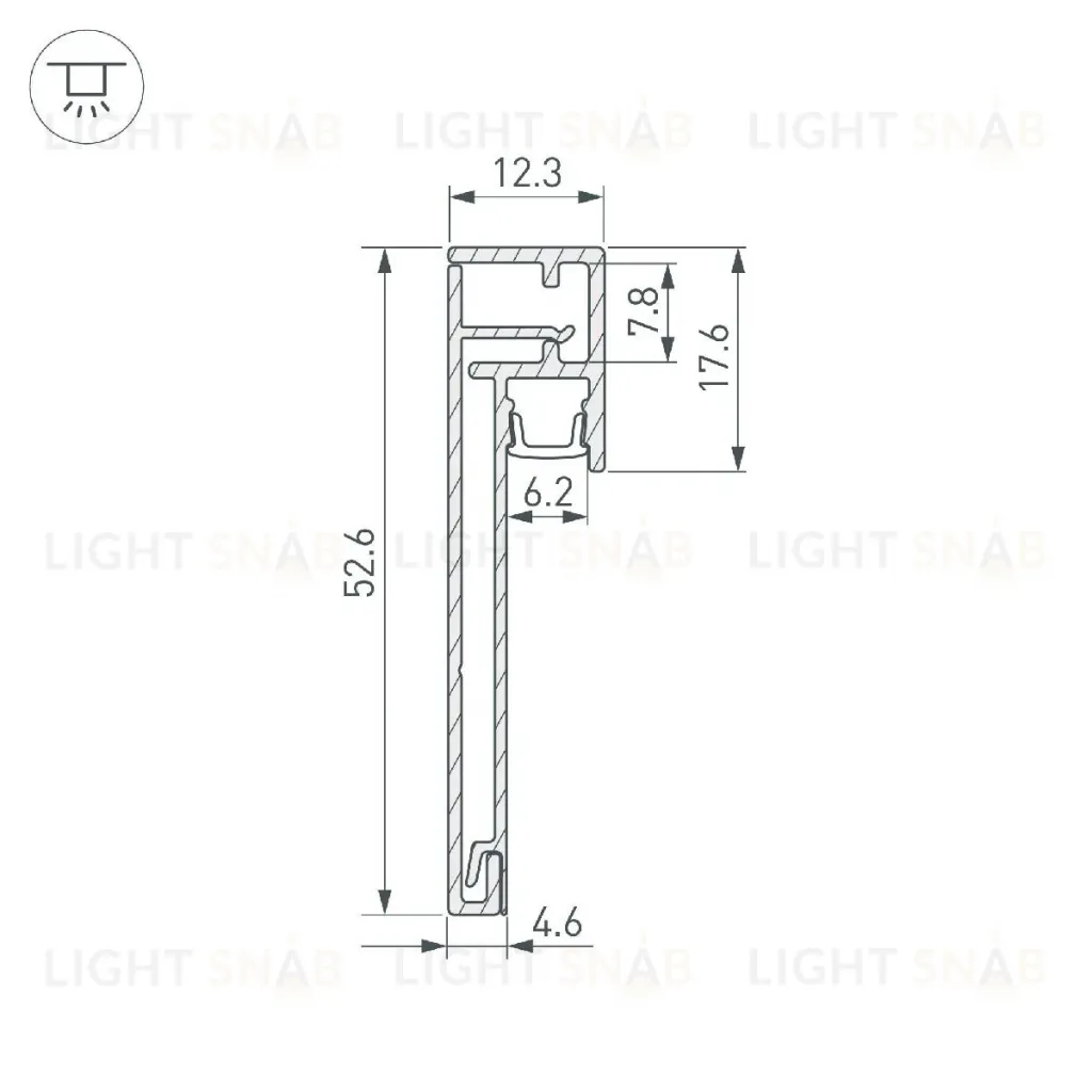 Профиль Arlight PLINTUS-H54B-2000 BLACK 046140 046140