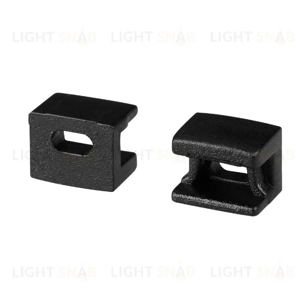 Заглушка Arlight PLINTUS-FANTOM-BENT BLACK с отверстием 043905 043905