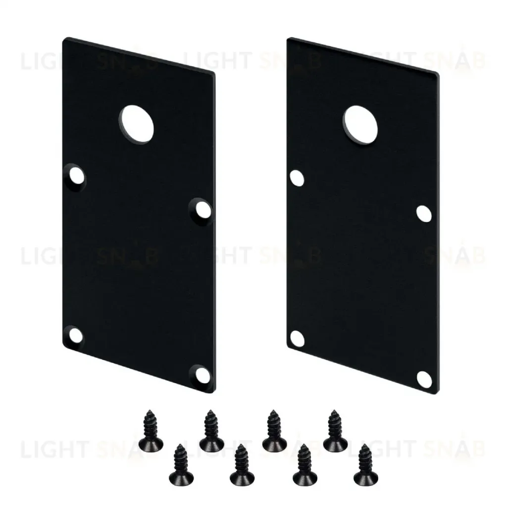 Заглушка Arlight LINE-S-3667 BLACK с отверстием 042915 042915