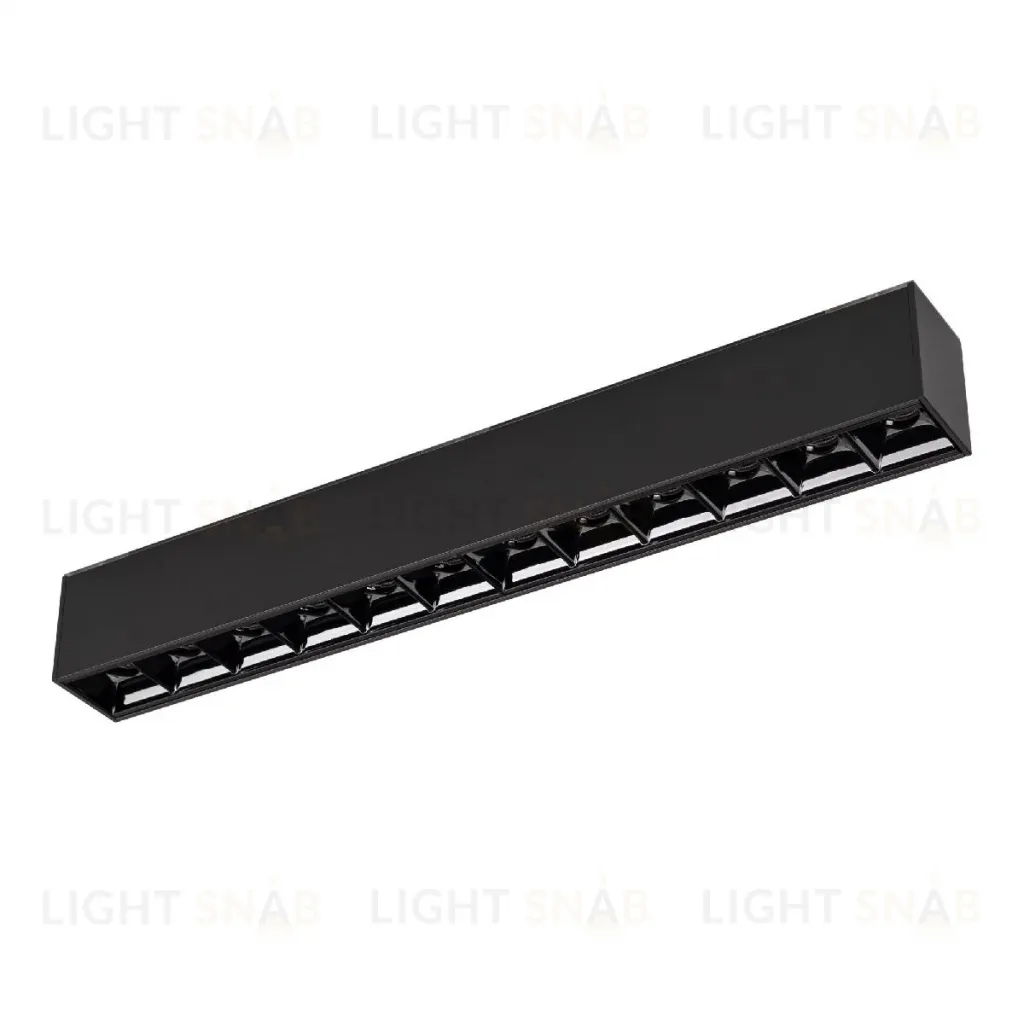 Трековый магнитный светильник Arlight MAG-LASER-45-L320-12W Warm3000 (BK, 15 deg, 24V, DALI) 046528 046528