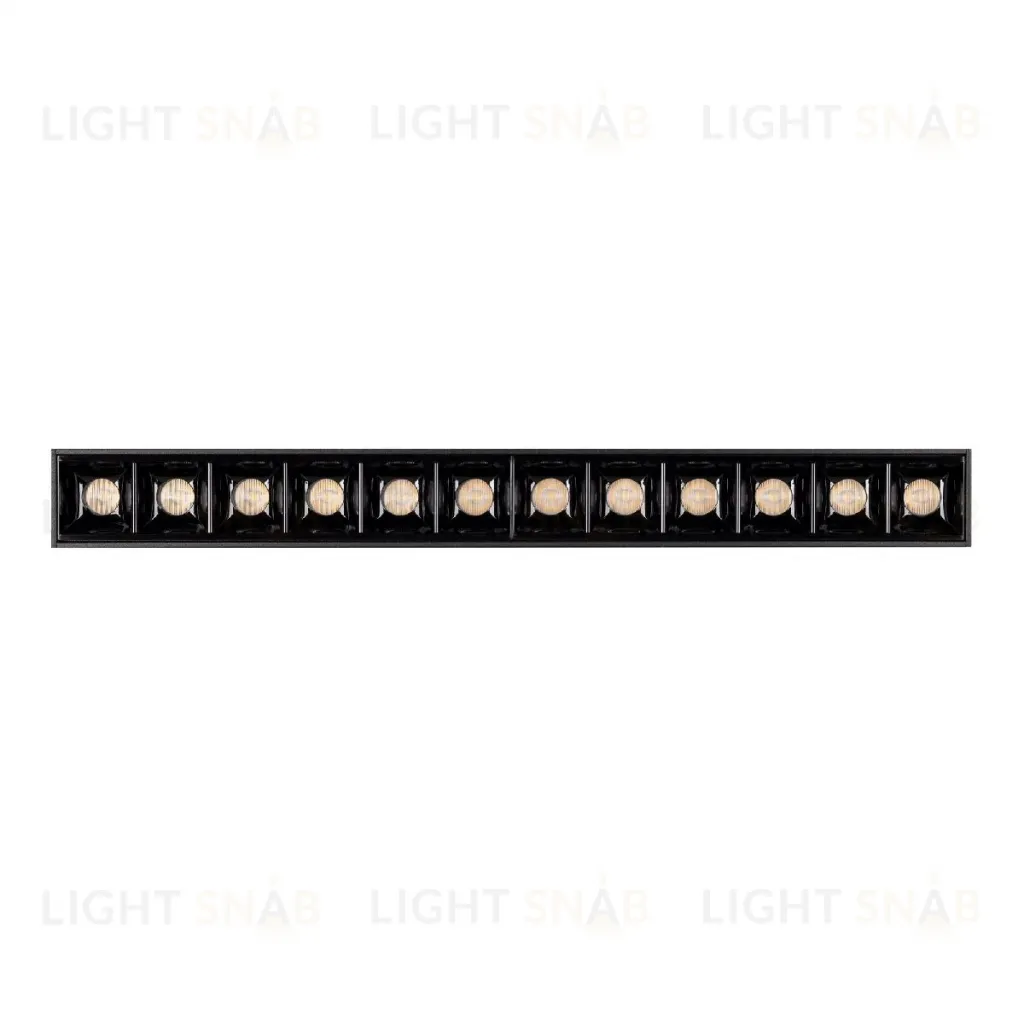 Трековый магнитный светильник Arlight MAG-LASER-45-L320-12W Warm3000 (BK, 15 deg, 24V, DALI) 046528 046528