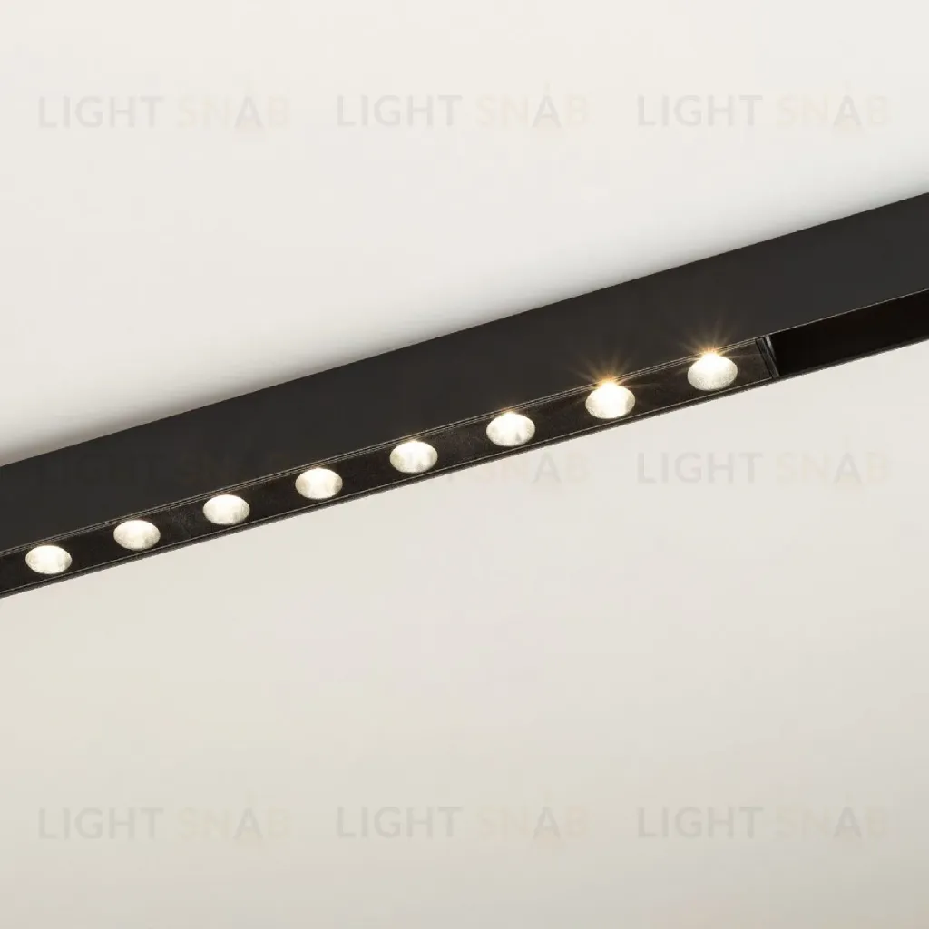 Трековый магнитный светильник Arlight MAG-DOTS-25-L400-12W Day4000 (BK, 30 deg, 24V, DALI) 046325 046325