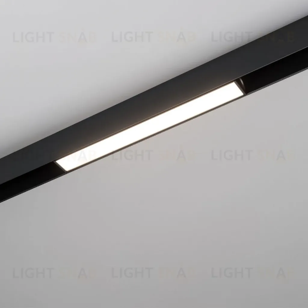 Трековый магнитный светильник Arlight MAG-FLAT-25-L200-6W Day4000 (BK, 100 deg, 24V, DALI) 046331 046331