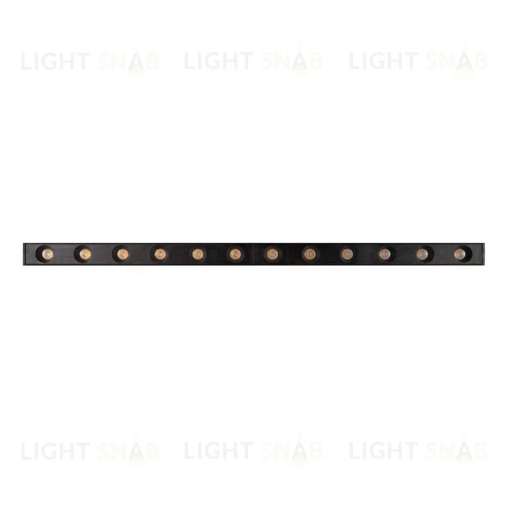 Трековый магнитный светильник Arlight MAG-DOTS-25-L400-12W Warm3000 (BK, 30 deg, 24V, DALI) 046324 046324