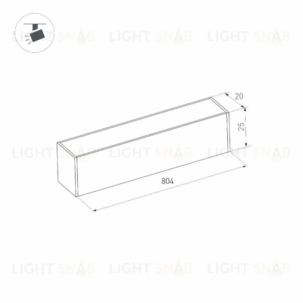 Трековый магнитный светильник Arlight MAG-FLAT-25-L800-24W Day4000 (BK, 100 deg, 24V, DALI) 046336 046336