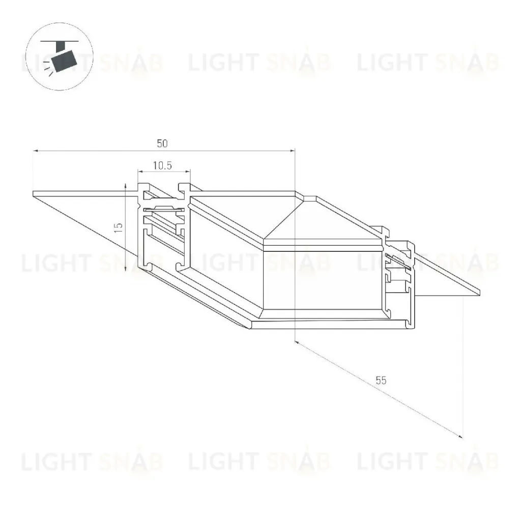 Коннектор угловой Arlight MAG-MICROCOSM-CON-FDW-L90 044524 044524