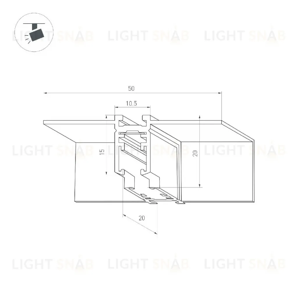 Коннектор угловой Arlight MAG-MICROCOSM-CON-FDW-L90-INT (BK, внутренний) 044525 044525