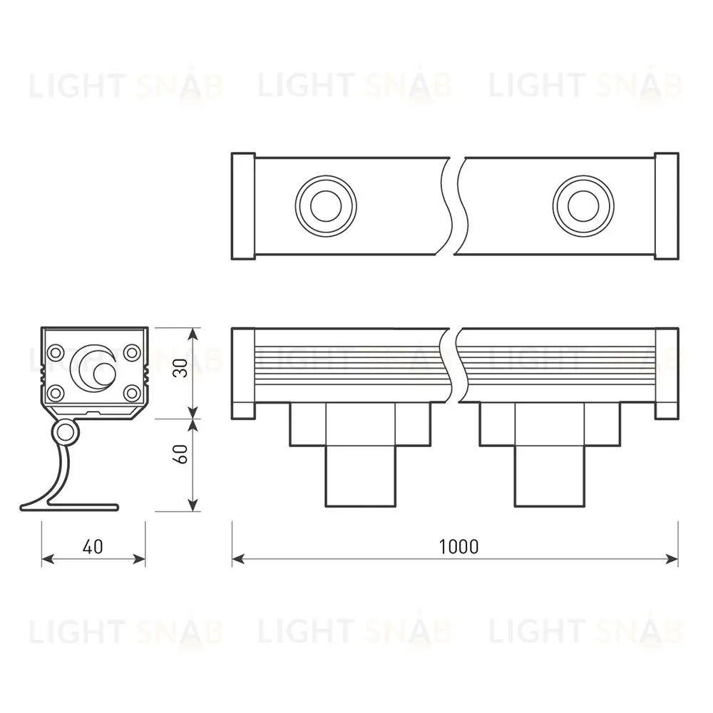 Линейный прожектор Arlight AR-LINE-1000-12W Day4000 (GR, 30 deg, 230V) 024334(1) 024334(1)