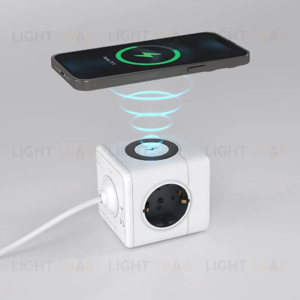Розеточный блок 3-местный + 3 USB + беспроводная зарядка Werkel 4690389204265 W6513501 a066454 4690389204265