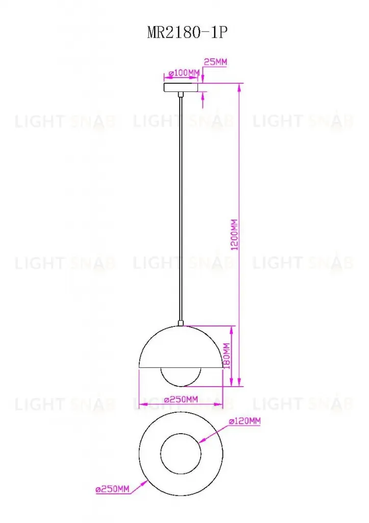 Подвесной светильник Myfar Dorothy MR2180-1P MR2180-1P
