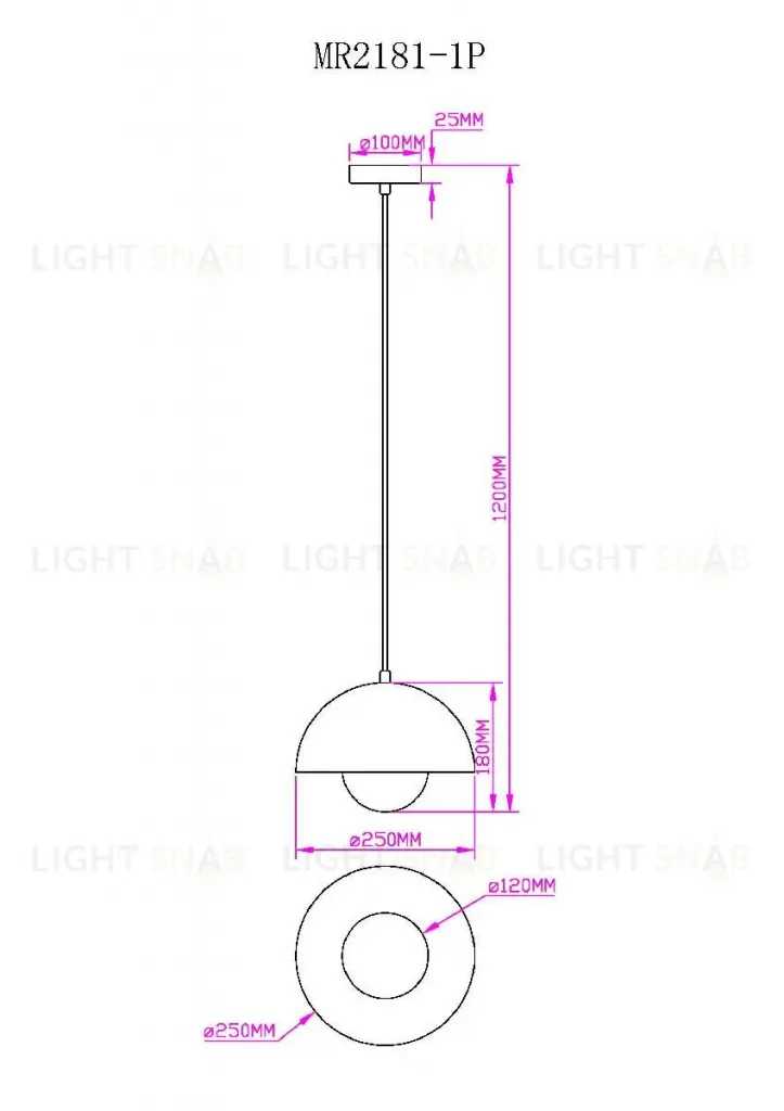 Подвесной светильник Myfar Dorothy MR2181-1P MR2181-1P