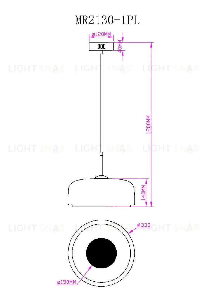 Подвесной светильник Myfar Charlie MR2130-1PL MR2130-1PL