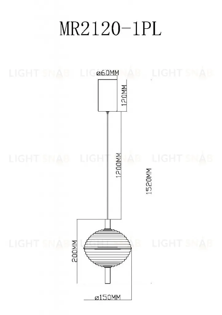Подвесной светильник Myfar Claire MR2120-1PL MR2120-1PL