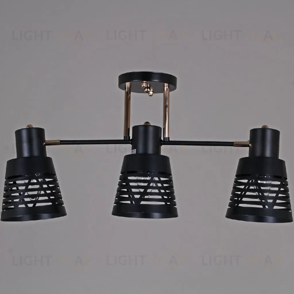 Потолочная люстра Reluce 06074-3.3-03 BK+FG 06074-3.3-03 BK+FG