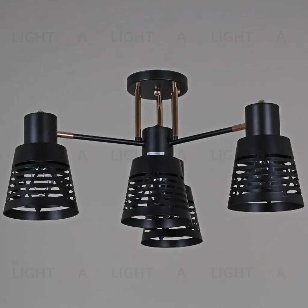 Потолочная люстра Reluce 06074-3.3-04 BK+FG 06074-3.3-04 BK+FG