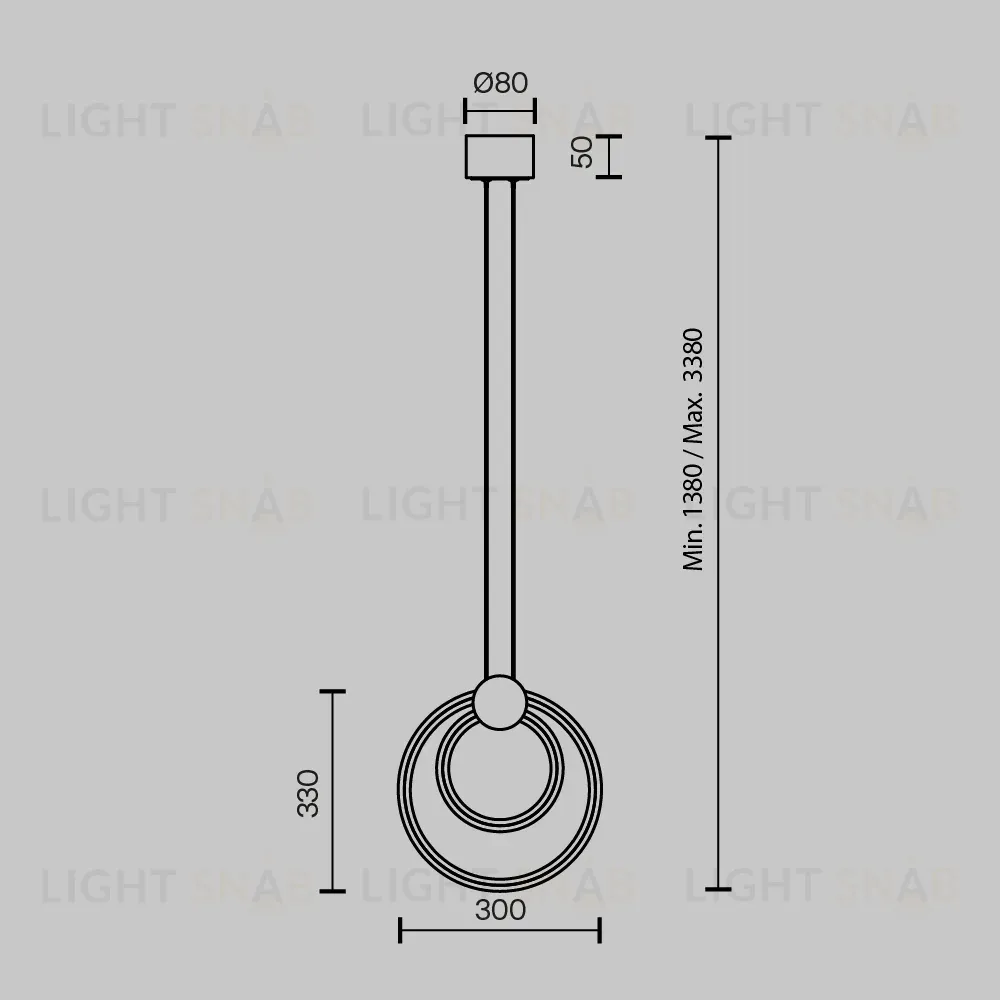 Подвесной светильник Maytoni Link MOD357PL-L14BS3K MOD357PL-L14BS3K