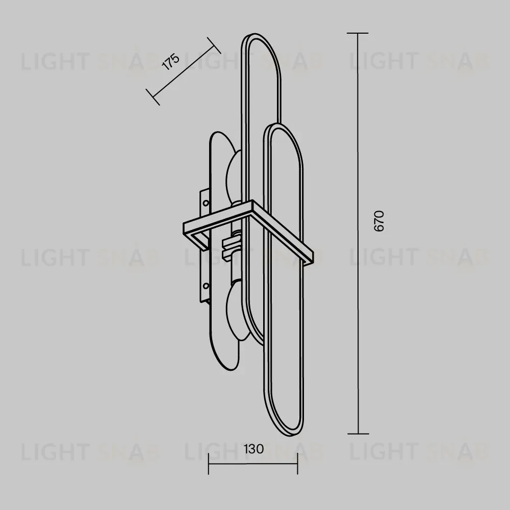 Настенный светильник Maytoni Marmo MOD099WL-02G2 MOD099WL-02G2