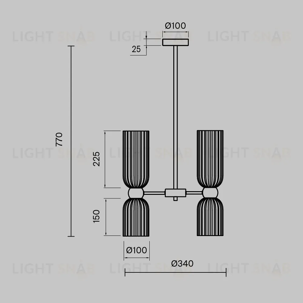 Подвесная люстра Maytoni Antic MOD302PL-06CG MOD302PL-06CG