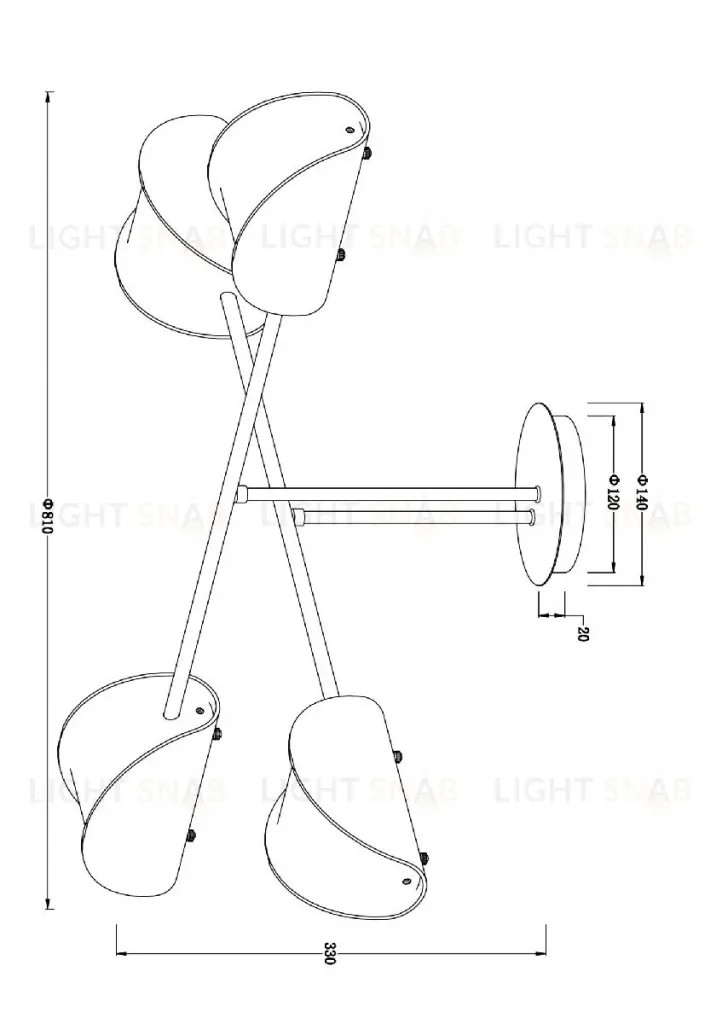 Потолочная люстра Freya Mallow FR5228PL-04B FR5228PL-04B