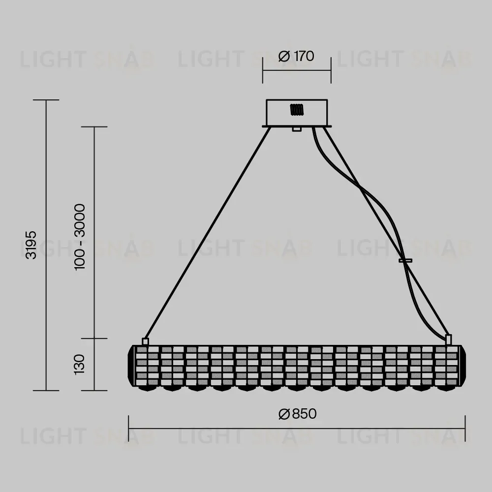Подвесная люстра Maytoni Castello MOD336PL-L170G3K MOD336PL-L170G3K