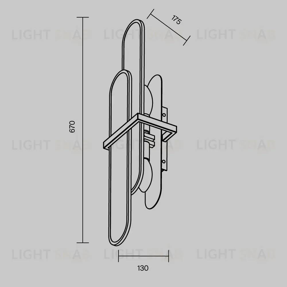Настенный светильник Maytoni Marmo MOD099WL-02G1 MOD099WL-02G1