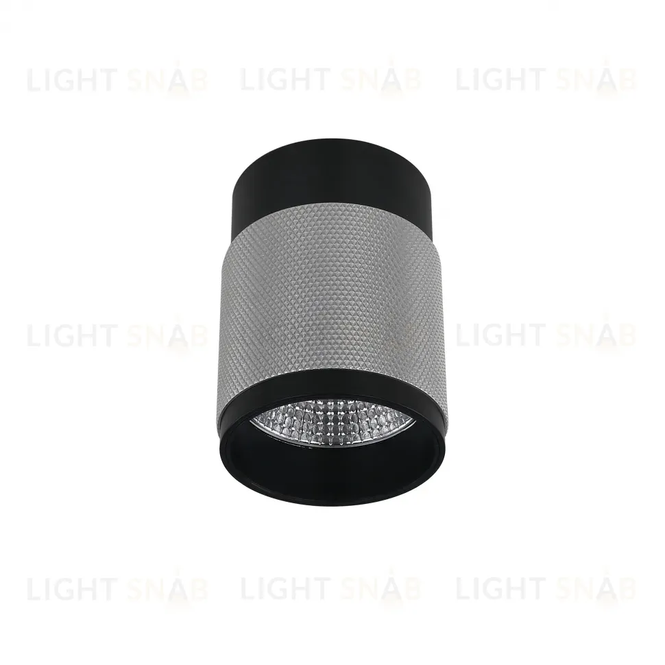 Накладной светильник iLedex Delta 1955-10W-3000K-36 BK+SL 1955-10W-3000K-36 BK+SL
