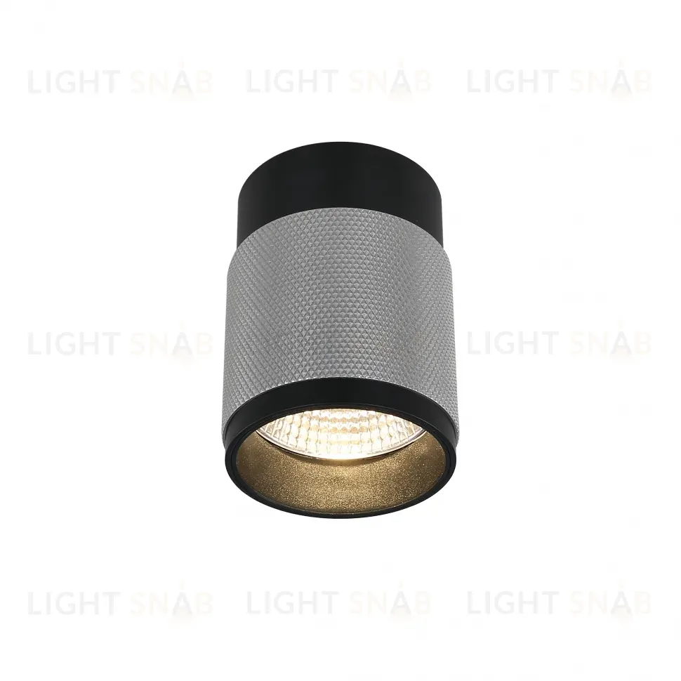Накладной светильник iLedex Delta 1955-10W-3000K-36 BK+SL 1955-10W-3000K-36 BK+SL
