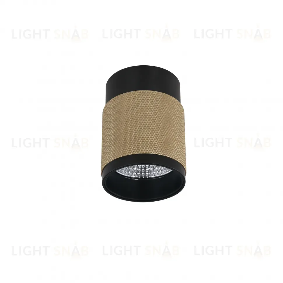 Накладной светильник iLedex Delta 1955-10W-3000K-36 BK+BR 1955-10W-3000K-36 BK+BR
