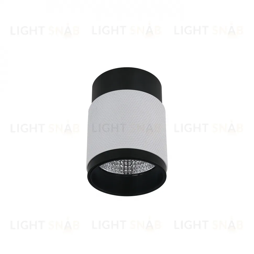 Накладной светильник iLedex Delta 1955-10W-3000K-36 BK+WH 1955-10W-3000K-36 BK+WH