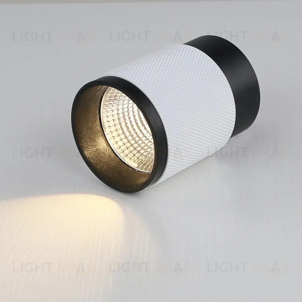 Накладной светильник iLedex Delta 1955-10W-3000K-36 BK+WH 1955-10W-3000K-36 BK+WH