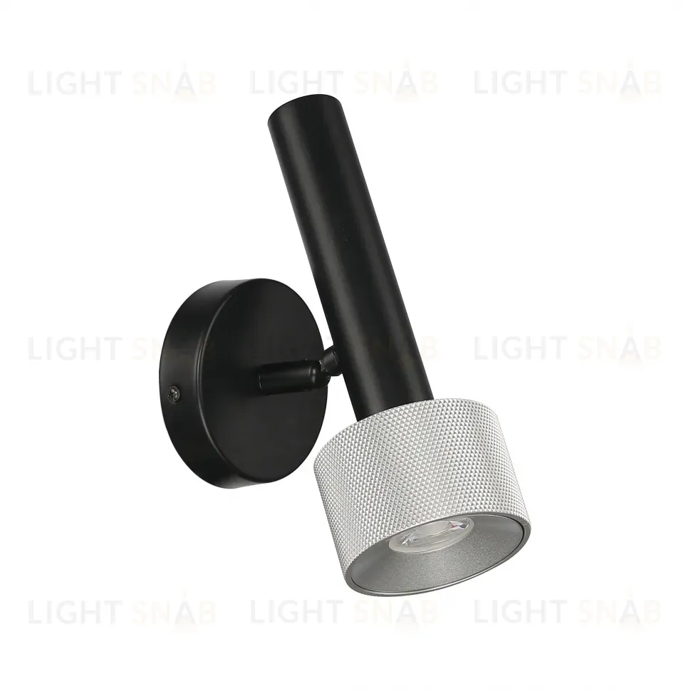 Спот iLedex Delta 2360-1 BK+SL 2360-1 BK+SL