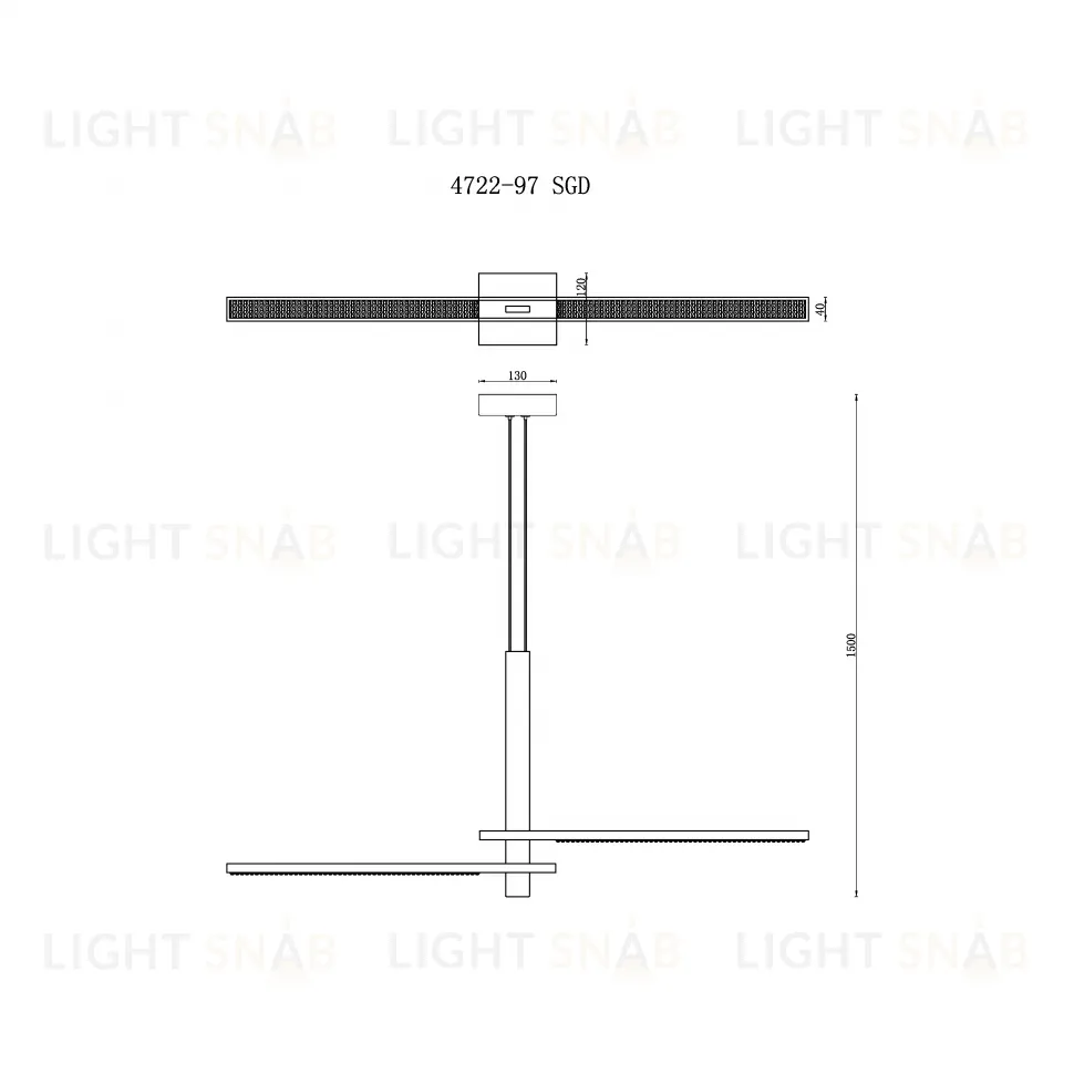 Подвесной светильник iLedex Vision 4722-97 SGD 4722-97 SGD
