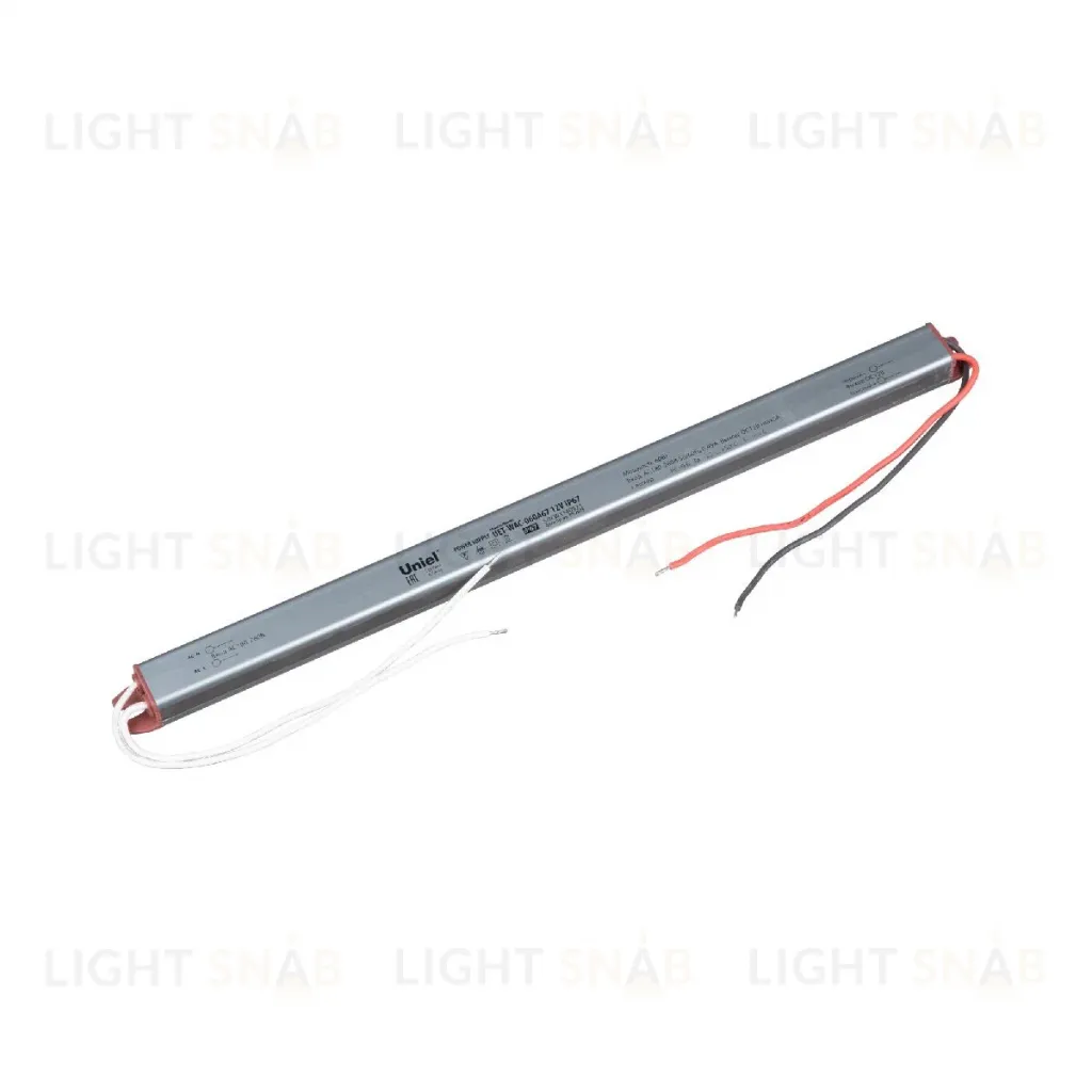 Блок питания Uniel 60Вт DC12В 5А IP67 UET-WAC-060A67 12V IP67 UL-00010256 UET-WAC-060A67 12V IP67