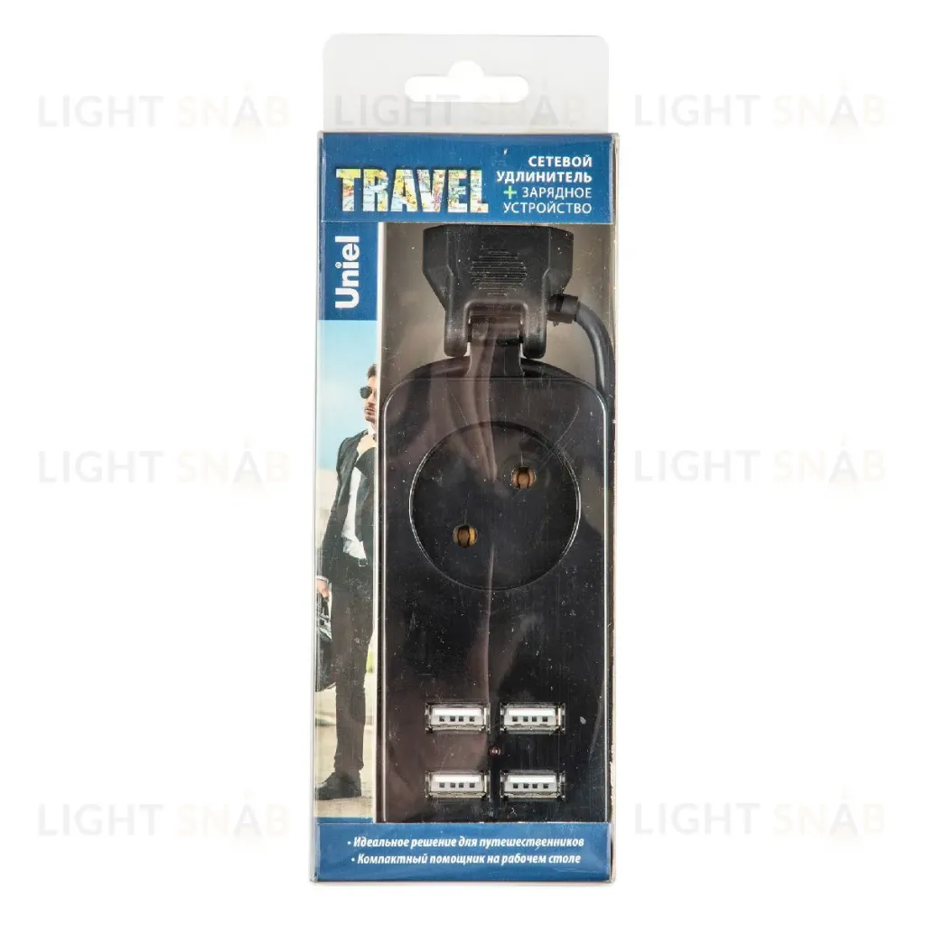 Удлинитель Uniel S-CT1-1,5U BLACK UL-00011133 S-CT1-1,5U BLACK