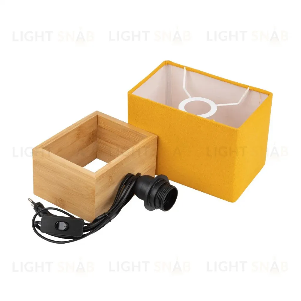 Настольная лампа Uniel UML-B401 E27 ORANGE/WOOD UL-00010955 UML-B401 E27 ORANGE/WOOD