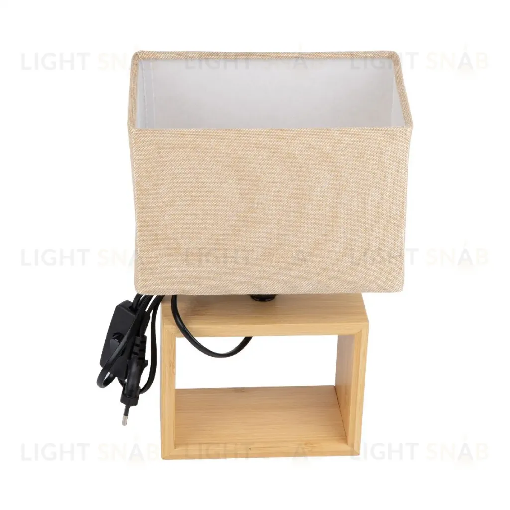 Настольная лампа Uniel UML-B401 E27 LIGHT GREY/WOOD UL-00010956 UML-B401 E27 LIGHT GREY/WOOD