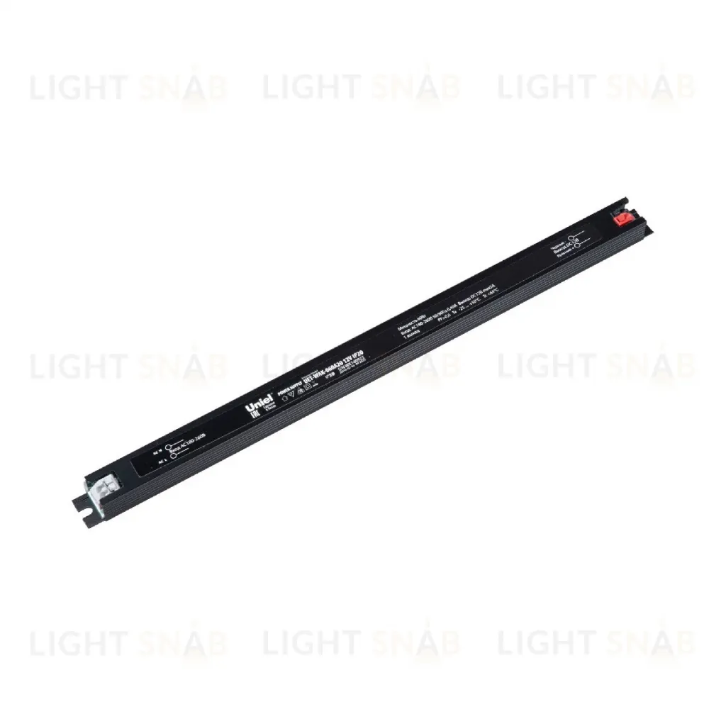 Блок питания Uniel 60Вт DC12В 5А IP20 UET-WAK-060A20 12V IP20 UL-00010268 UET-WAK-060A20 12V IP20