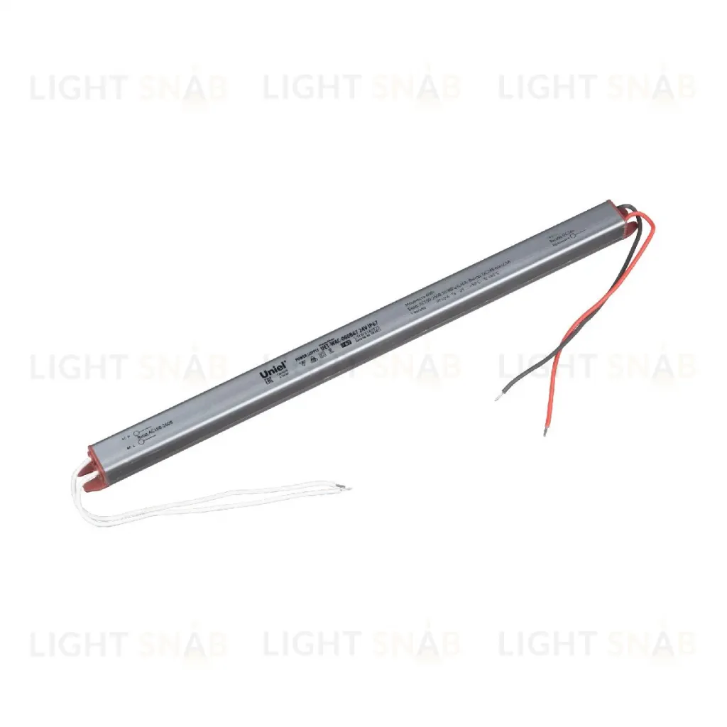 Блок питания Uniel 60Вт DC24В 2,5А IP67 UET-WAC-060B67 24V IP67 UL-00010257 UET-WAC-060B67 24V IP67